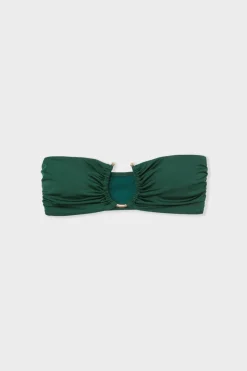 ETAM Bandeau|Top bikini bandeau con detalle de anillo ESMERALDA
