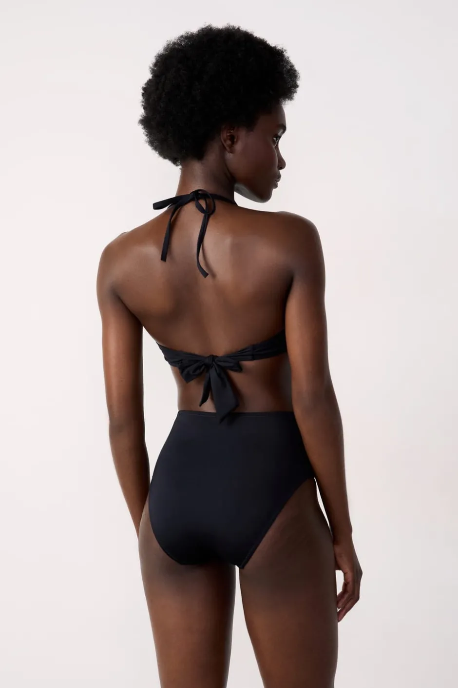ETAM Push Up|Top bikini push-up con aros NEGRO