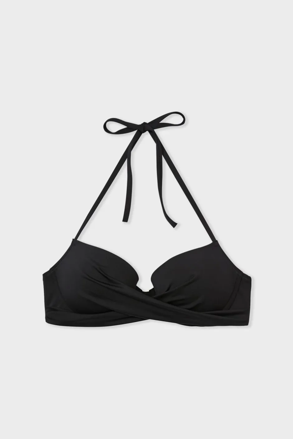ETAM Push Up|Top bikini push-up con aros NEGRO