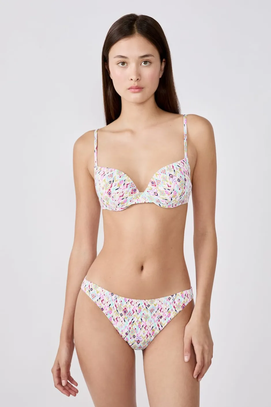 ETAM Push Up|Top bikini push-up estampado MULTICOLOR