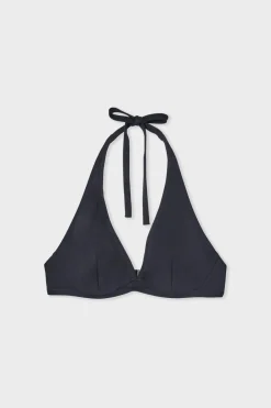 ETAM Con Aro|Top bikini triangular con aros NEGRO