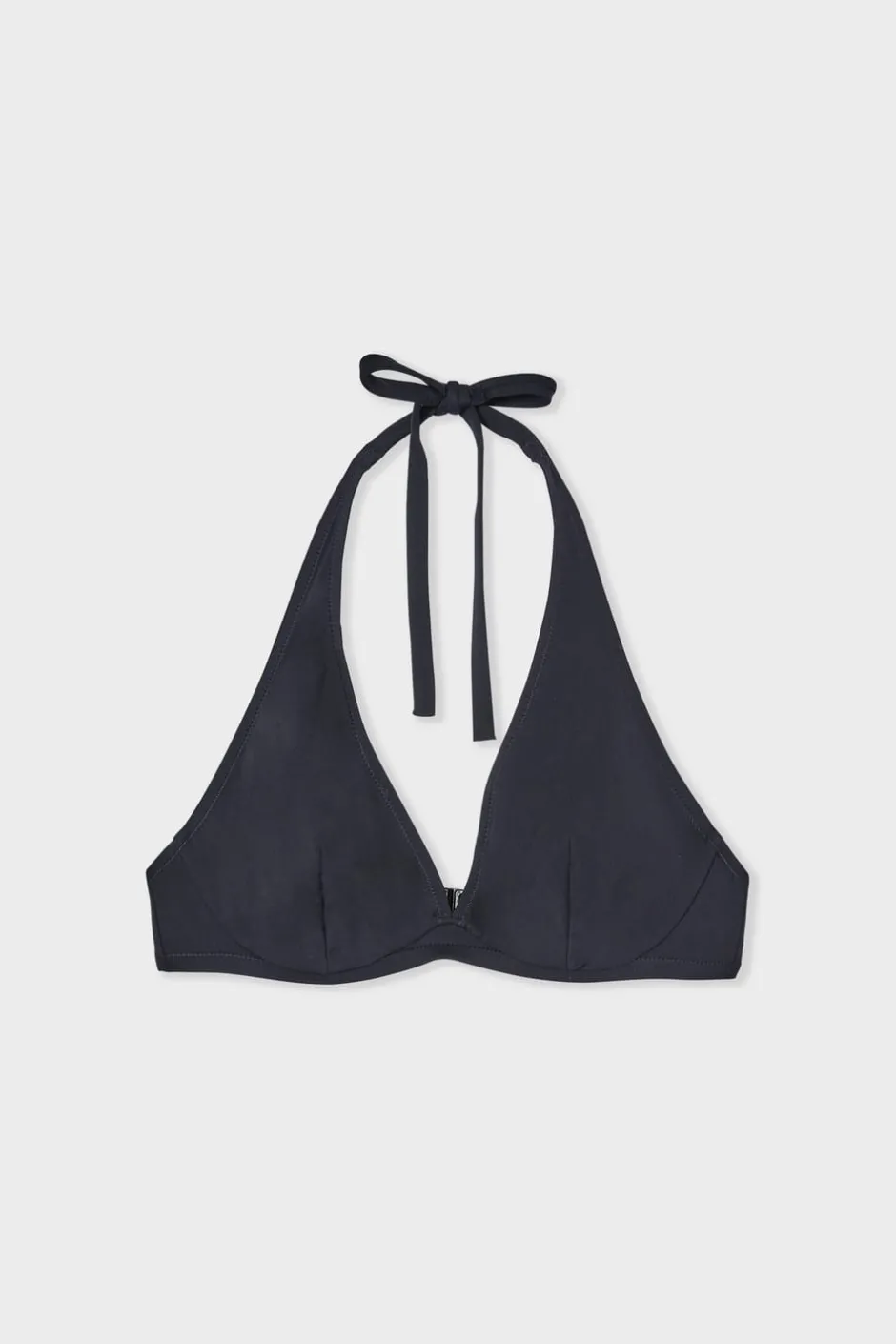 ETAM Con Aro|Top bikini triangular con aros NEGRO