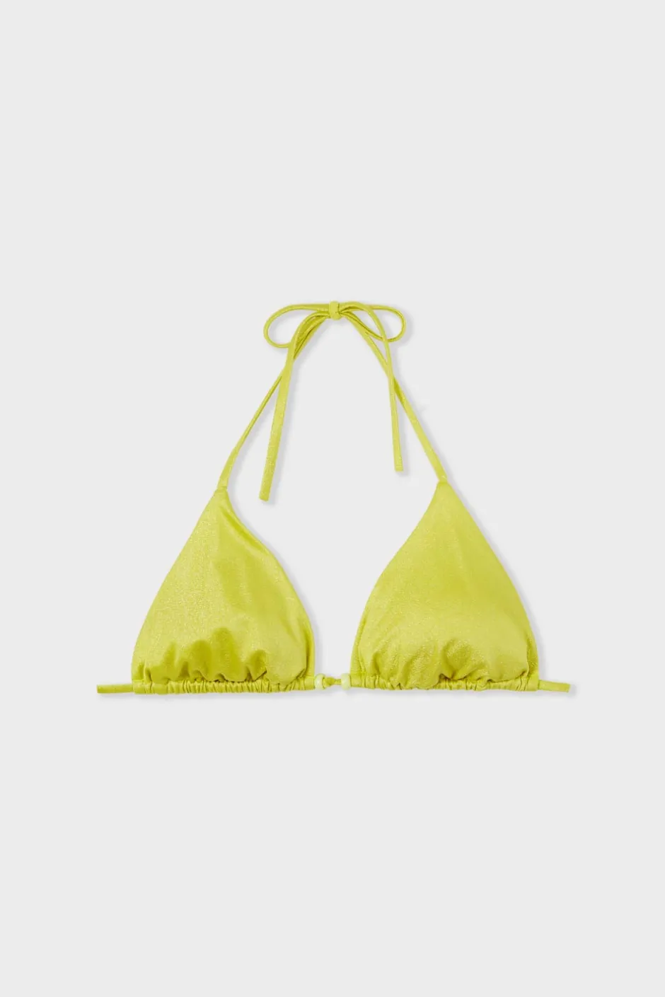 ETAM Triángulos|Top bikini triangular detalle perla ANIS