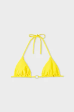 ETAM Triángulos|Top bikini triangular sin aros AMARILLO SOL