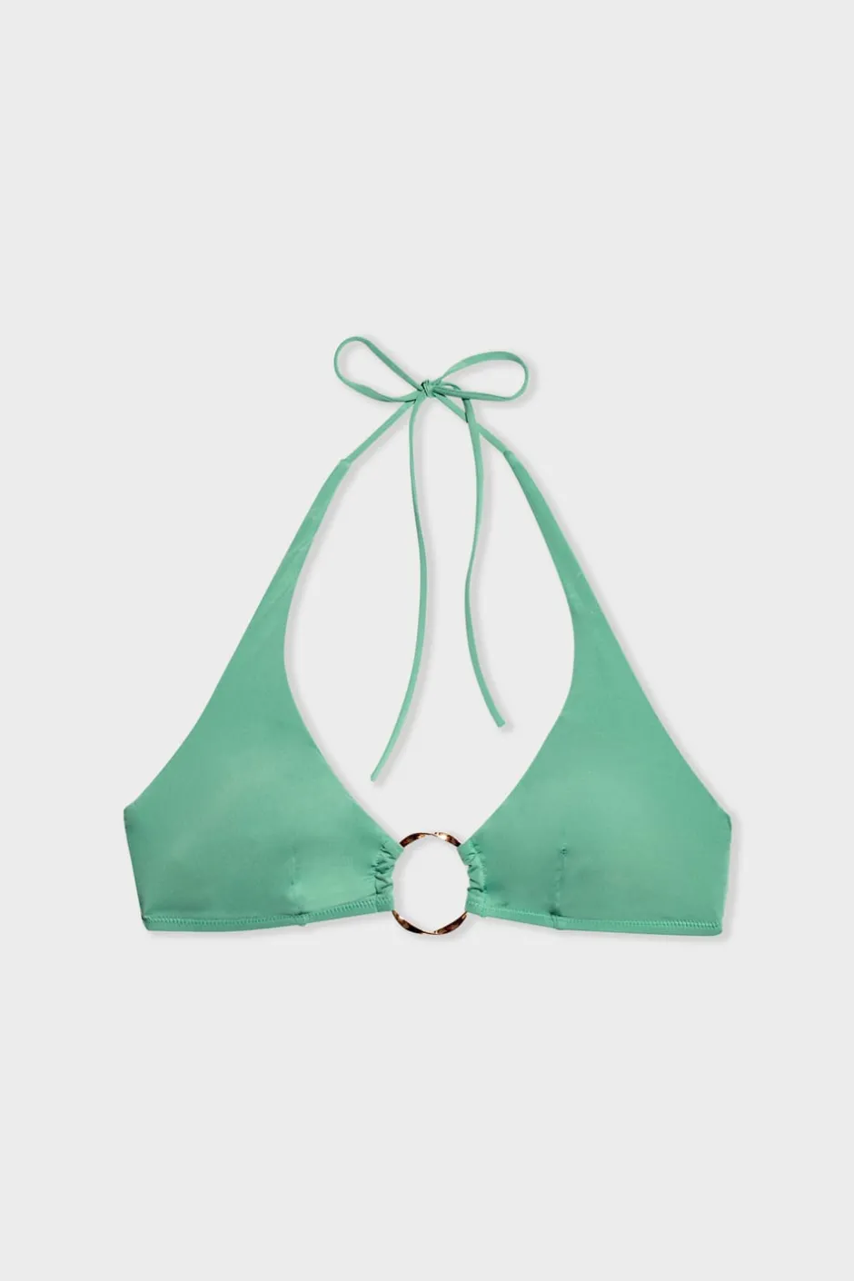 ETAM Triángulos|Top bikini triángulo con detalle de anillas La modelo mide 1m75 y viste S