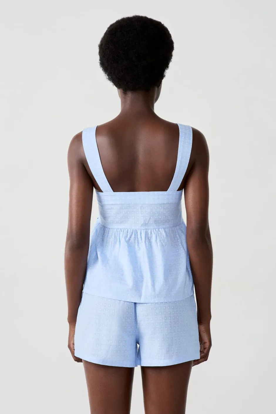 ETAM Partes De Arriba De Pijama|Los Pijamas Más Responsables|Top de algodón AZUL