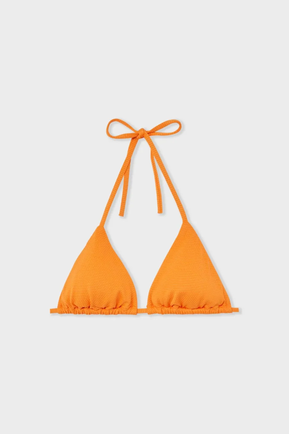 ETAM Triángulos|Top de bikini triangular NARANJA