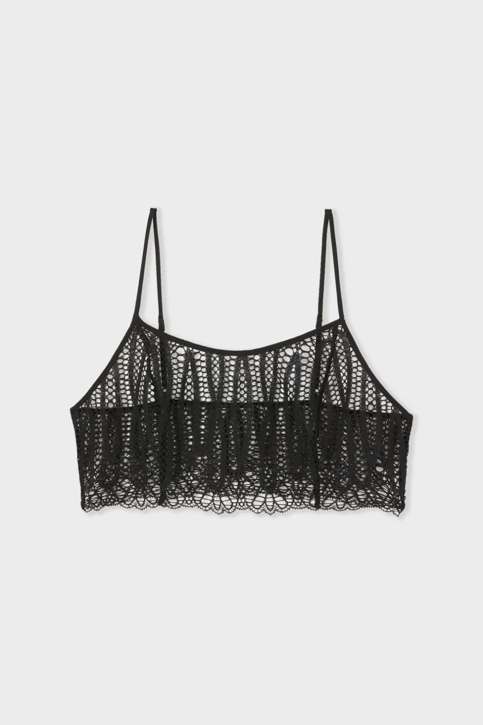 ETAM Pijamas Sexy|Partes De Arriba De Pijama|Top de encaje NEGRO