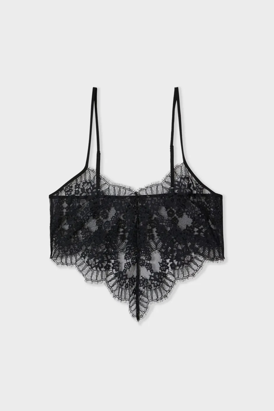 ETAM Pijamas Sexy|Partes De Arriba De Pijama|Top de encaje NEGRO