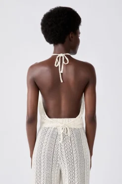 ETAM Túnicas Y Vestidos De Playa|Top de ganchillo CRUDO