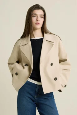 ETAM Abrigos Cortos|Gabardinas|Trench court BEIGE