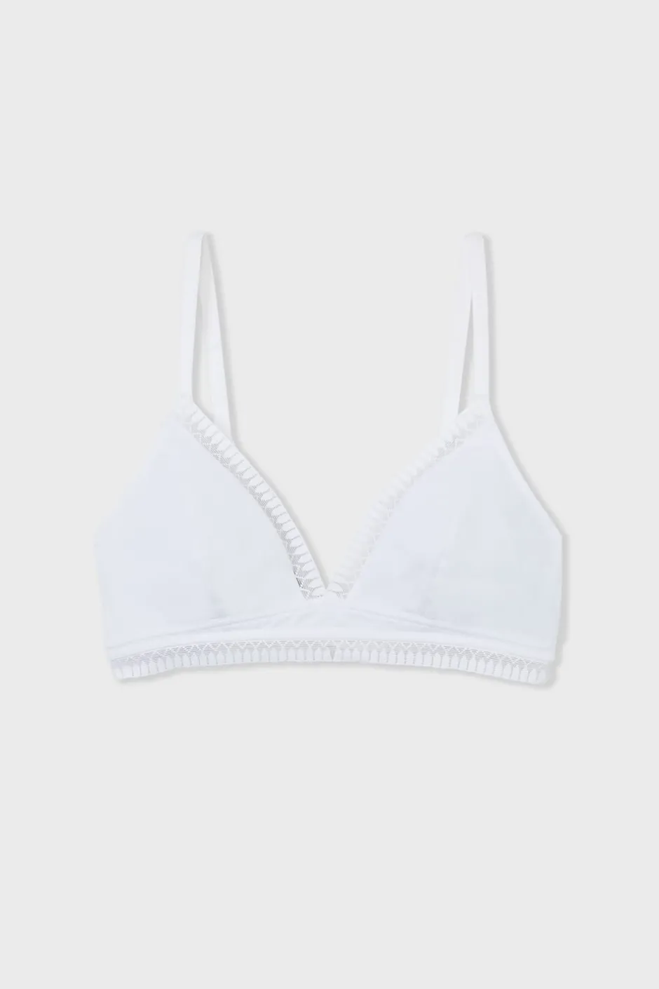 ETAM Lencería De Novia|Triángulo|Triángulo sin aros, almohadillas de algodón extraíbles BLANCO