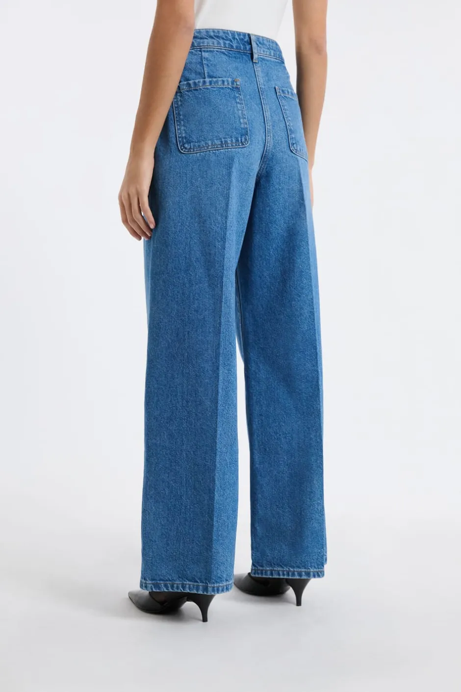 ETAM Corte Ancho|Jeans|Vaqueros anchos de algodón AZUL