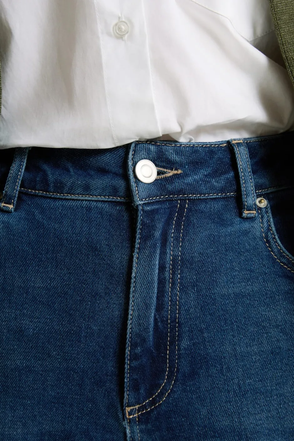 ETAM Corte Ancho|Jeans|Vaqueros rectos de algodón AZUL NOCHE