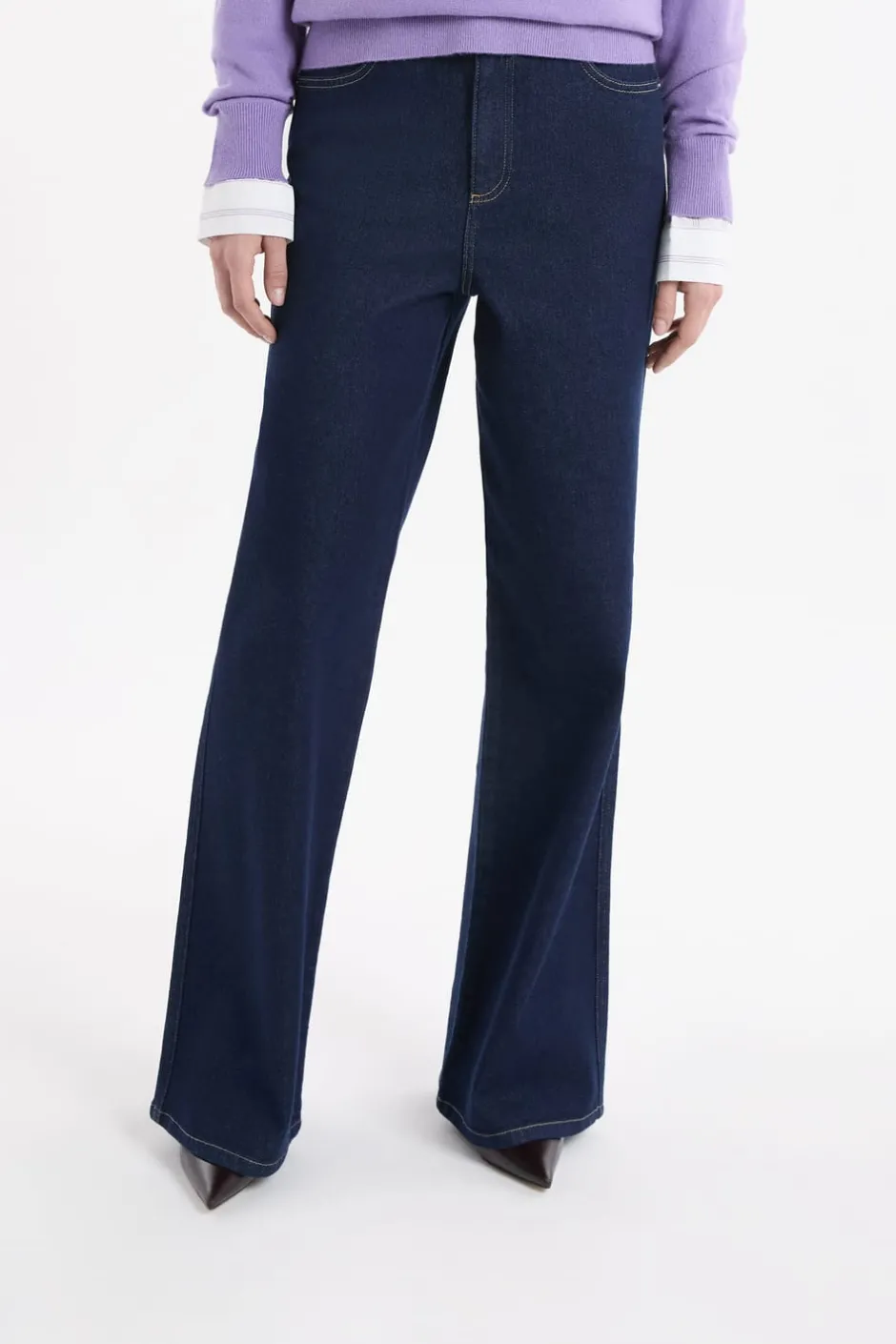 ETAM Corte Ancho|Jeans|rectos de algodón VAQUEROS