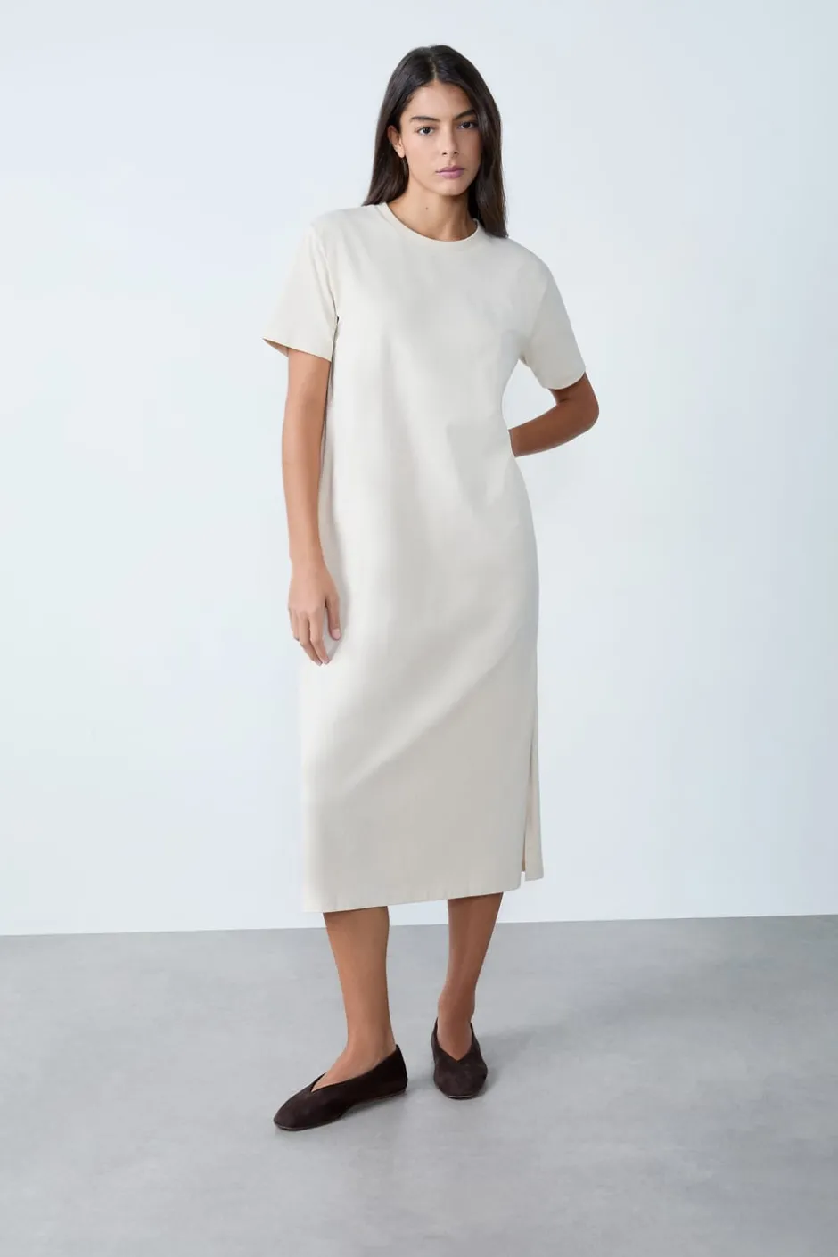 ETAM Vestidos Lisos|Vestidos|Vestido largo CRUDO