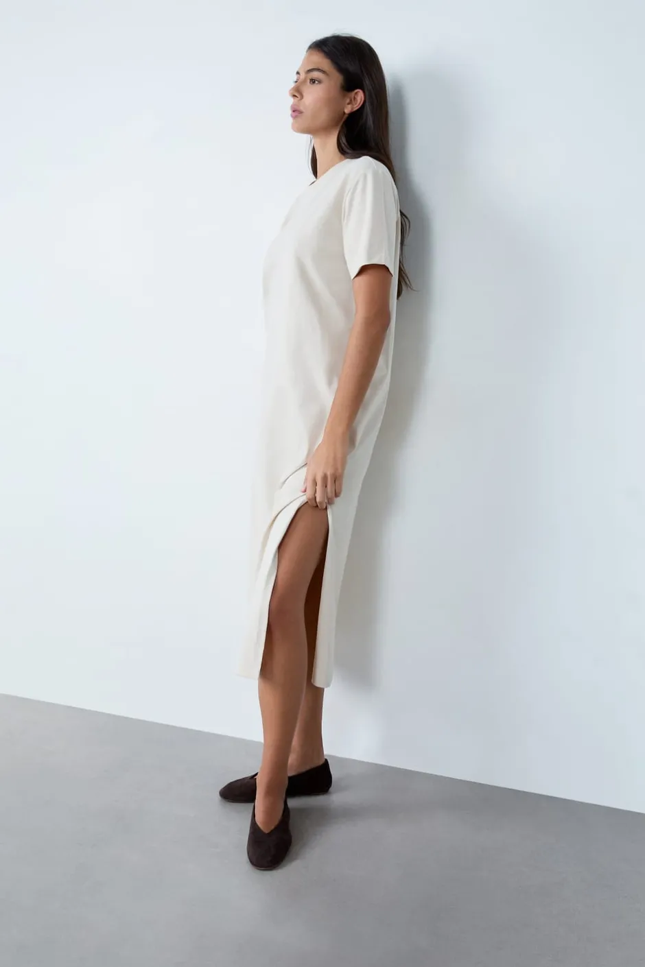ETAM Vestidos Lisos|Vestidos|Vestido largo CRUDO