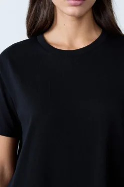 ETAM Vestidos Lisos|Vestidos|Vestido largo de algodón NEGRO
