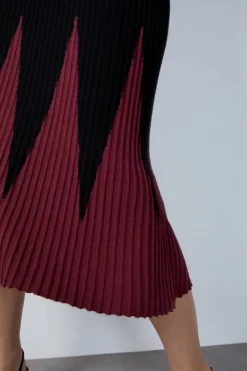 ETAM Vestidos Largos|Vestidos Lisos|Vestido largo de canalé NEGRO