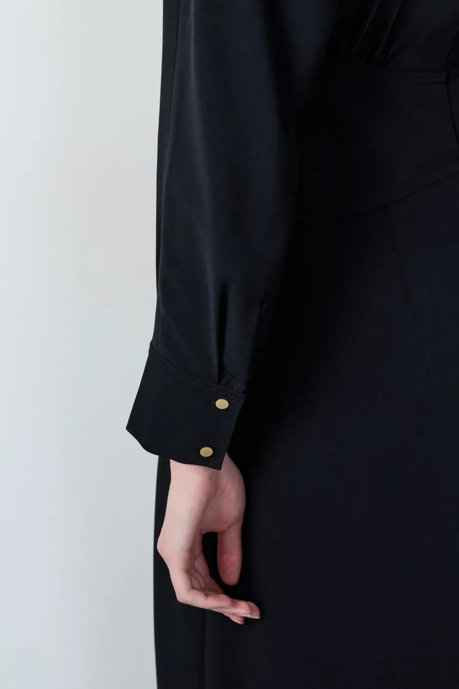 ETAM Vestidos Largos|Vestidos Lisos|Vestido largo y vaporoso NEGRO