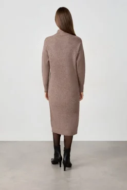 ETAM Vestidos Largos|Vestidos Lisos|Vestido suéter largo TOPO