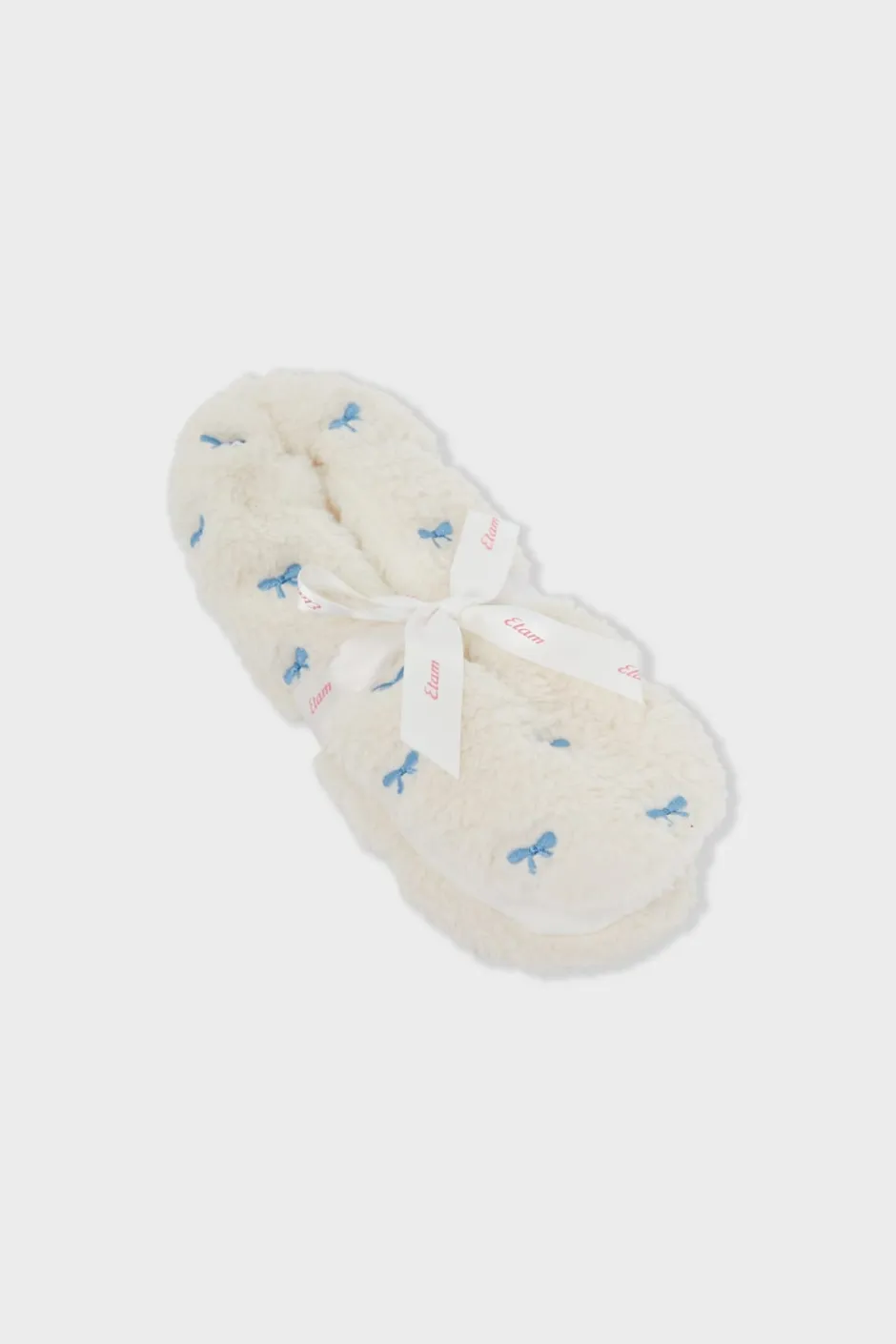 ETAM Accesorios|Zapatillas|Zapatillas con motivos de tejido ultrasuave BLANCO