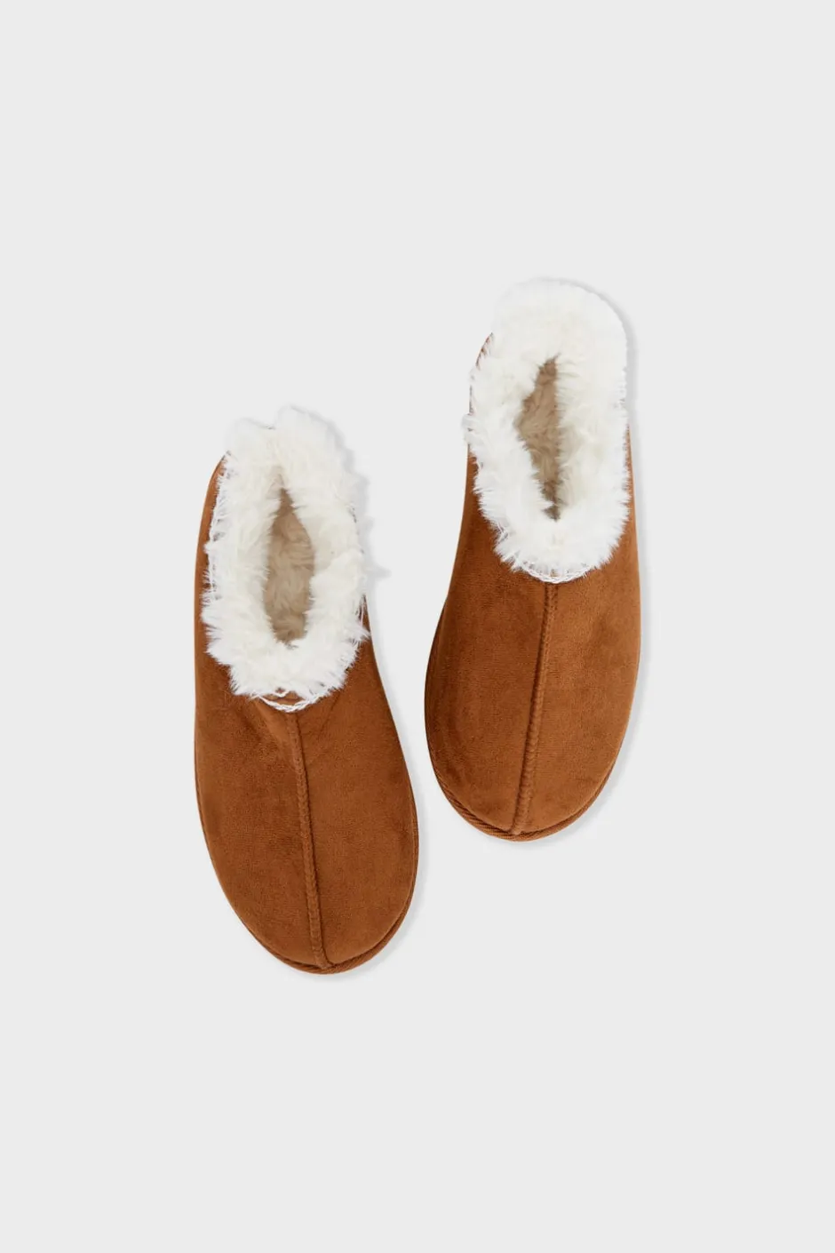 ETAM Zapatillas|Homewear|Zapatillas destalonadas con efecto terciopelo ARENA