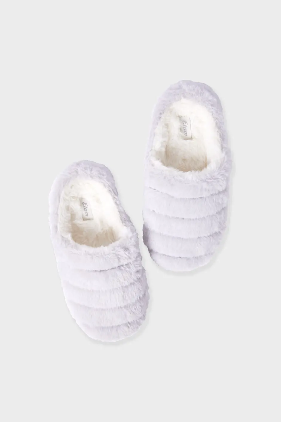ETAM Zapatillas|Zapatillas destalonadas de tejido ultrasuave GRIS