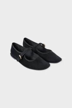 ETAM Pijamas Calentitos|Zapatillas|Zapato estilo bailarina NEGRO